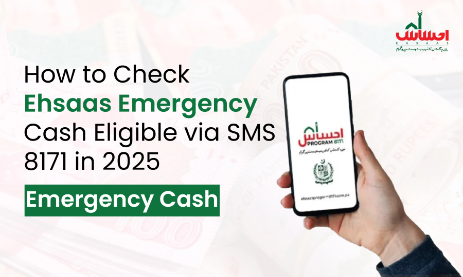 How to Check Ehsaas Emergency Cash Eligibility via SMS 8171 in 2025 